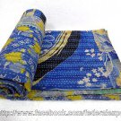 Vintage Throw Kantha Quilt Sea Beach Rugs Throw Yoga Quilt Indian Handmade 780
