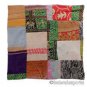 Indian Kantha Quilt Patchwork Both Side Multicolor Cotton Cushion Cover Case 571