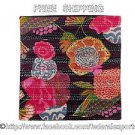 Indian Cotton Handmade Couch Kantha Pair Cushion Cover Pillow Shams Case 613