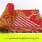 Vintage Throw Kantha Quilt Bedding Indian Handmade Cotton Bedspread Blanket 890