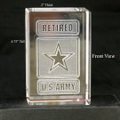 Army 3D Crystal Laser Paperweight Collectable 3D Gift New Optical Laser Gift 3D