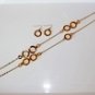 Gold Color Sweater Necklace Set