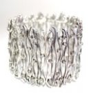 Silver Stretch Branch Bracelet