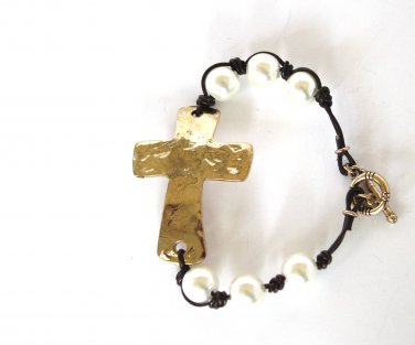 Cross Toggle Bracelet