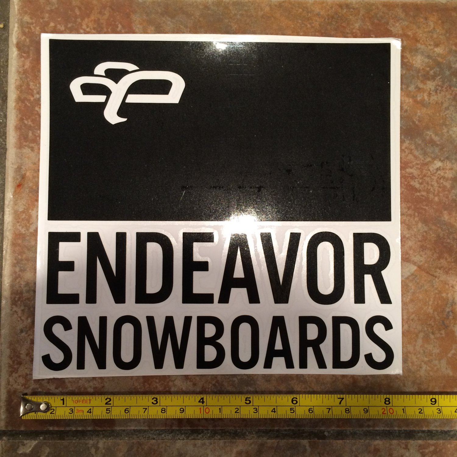 8" Endeavor Snowboard Sticker Decal Jacket Pants Bindings Boots Gloves