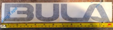12" Bula Headwear Sticker Decal Ski Snowboard Camping Beanie Hat Gloves Socks 2