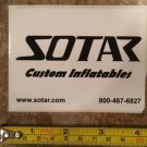 SOTAR Whitewater Sticker Decal Black Kayak Canoe SUP Surf Whitewater Rafting