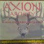 10" Axion Archery Sticker Decal Red Bow Hunting Deer Camping Tools