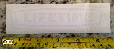 Lifetime Kayaks Sticker Decal White Kayak Canoe SUP Surf Whitewater Rafting