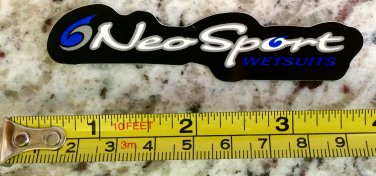 4" Neosport Wetsuits Sticker Decal Wakboard Surf Wet Suit SUP Kayak Neo Sport