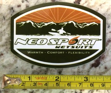 Neosport Wetsuits Sticker Decal Wakboard Surf Wet Suit SUP Kayak Neo Sport