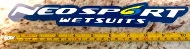 10" Neosport Wetsuits Sticker Decal Wakboard Surf Wet Suit SUP Kayak Neo Sport