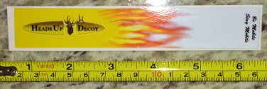 Heads Up Decoys Sticker Decal Decoy Duck Goose Hunting Deer Arrow Waterfowl