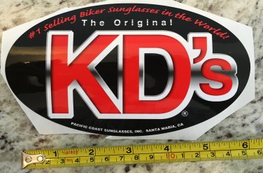 Pacific Coast Sunglasses Sticker Decal KD's Motorcycle Biker