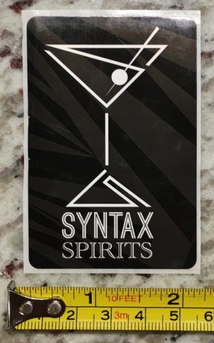 Syntax Spirits Sticker Brewery Craft Beer Brewing Colorado CO Flag