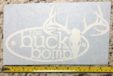 9" The Buck Bomb Sticker HS Strut Hunters Specialties Decal Calls Deer Bow Hunting