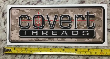Covert Threads Sticker Tactical Gear Socks Decal Stocks Guns Rifle Holsters