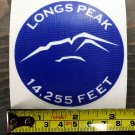 Longs Peak Sticker 3" Decal 14er 14ers Die Cut Colorado Red White Black XO