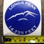 Longs Peak Sticker 3" Decal 14er 14ers Die Cut Colorado Red White Black XO