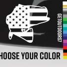Bass US Flag Sticker 5" USA American Largemouth Fishing Berkley Penn Decal XO
