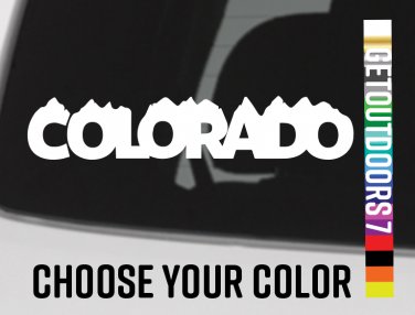 Colorado Sticker Decal 5.5" 14er 14ers Die Cut Colorado Mountains Vail Aspen XO