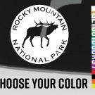 Rocky Mountain Sticker Decal National Park DIE CUT 3.5" Elk Colorado  XO