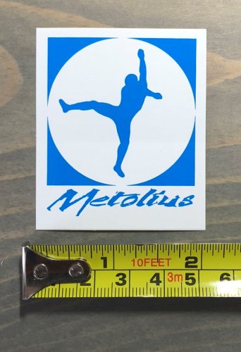 Metolius Ropes Sticker Decal Rock Climbing Holds Cams Chalk Carabiner Blue