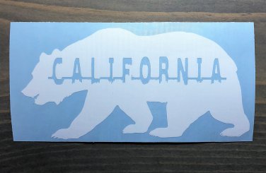 California Bear Sticker Decal Flag 5.5" DIE CUT State Yosemite Northstar XO