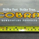 Cobra Archery Sticker Sight Broadheads Decal Logo Bow Hunting Deer Fishing