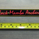 8" Black Mamba Archery Sticker Decal Logo Bow Broadheads Hunting Deer Tree Stands