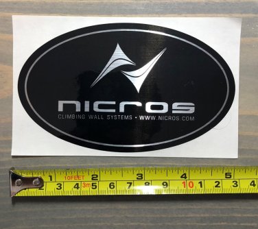 Nicros Sticker Decal Climbing Wall Gear Handholds System Carabiner Cams Ropes
