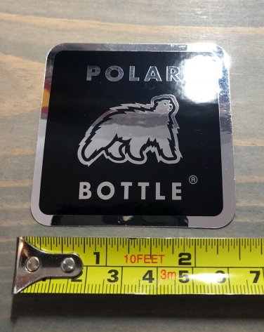 Polar Bottle Sticker Decal Running Bear Hiking Camping Climbing Water Ice
