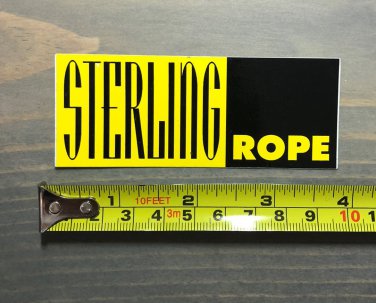 Sterling Rope Sticker - Black - Decal Climbing Rock Jacket Pants Ski Marine Ropes 3