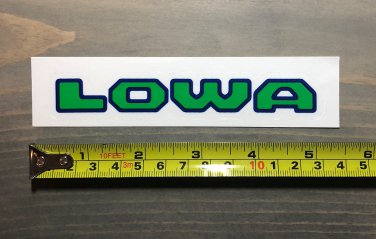 Lowa Sticker Decal Hiking Climbing Green Womens Boots Jacket Pants Tent Shoes Shirt