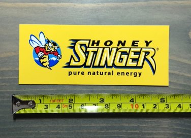 5" Honey Stinger Sticker Decal Energy Waffles Colorado Logo Chews Bars Gels Natural Foods