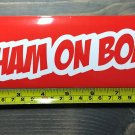 10" ICOM Sticker Decal Ham Radio Red Automotive Operator