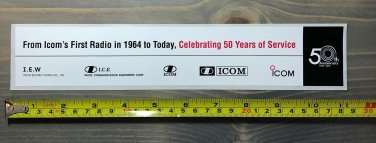 11" ICOM Sticker Decal Ham Radio IDAS Automotive Operator