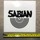 Sabian Cymbals Sticker Black Drums