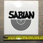 Sabian Cymbals Sticker Black Drums