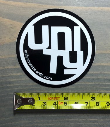 Unity Snowboard Sticker Decal 3" Bindings Splitboard Boots Jacket Pants Gloves Goggles