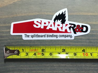 Spark R&D Sticker Decal Logo Splitboarding Bindings Climbing Skins Snowboard Tesla