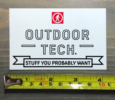 4" Outdoor Technology Sticker Decal Tech White Yeti Sasquatch