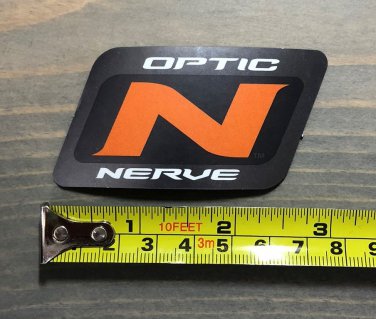 3" Optic Nerve Goggles Snowboard Sticker Orange Decal Boots Ski Sunglasses