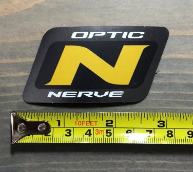 3" Optic Nerve Goggles Snowboard Sticker Yellow Decal Boots Ski Sunglasses