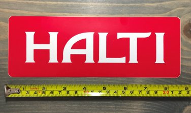 9" Halti Ski Wear Sticker Decal Snowboard Jacket Pants Beanie Outdoor Hiking