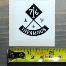 2" Atomic Skis Sticker Decal White Infamous Ski Bindings Boots Skis Goggles Skiing