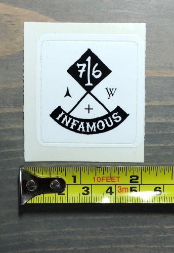 2" Atomic Skis Sticker Decal White Infamous Ski Bindings Boots Skis Goggles Skiing
