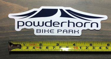 Powderhorn Sticker Mountain Ski Resort Bike Park Decal Snowboard Colorado Love