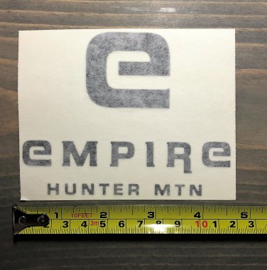 Hunter Mountain Sticker Ski Resort Decal Black Empire Snowboard