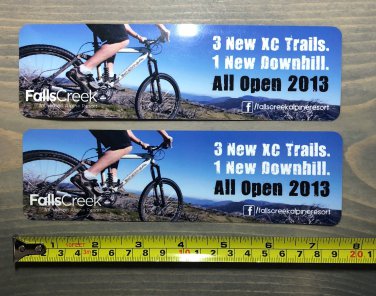 Falls Creek Ski Resort Australia Sticker Decal Mountain Bike XC Snowboard MTB